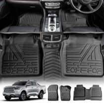 3D Floor Mats for GWM Cannon-X/Cannon Vanta/Cannon-XSR 2021-Onwards Heavy Duty All Weather Car Mats Carpet Liner Set