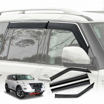 Weathershields for Nissan Patrol 2012-2024 Y62 Series Car Weather Shields Wind Deflectors Window Sun Visor