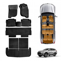 3D Floor Mats Boot Liners for Mitsubishi Pajero Sport 7 Seater 2015-2025 All Weather Heavy Duty Cargo Car Trunk Luggage Tray