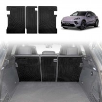 Back Seat Protector for Porsche Macan Electric 2024-Onwards All Weather Heavy Duty Car Seat Kick Mats Cover Accessories