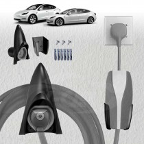 Rocket Style Charger Holder for Tesla Model Y/3/S/X Charging Cable Organizer Wall Mount Adapter Connector with Chassis Bracket
