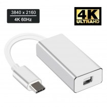 USB 3.1 Type C USB-C Thunderbolt 3 to Mini Display Port DP 4K Video Adapter Cable
