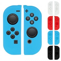 Nintendo Switch Joy-Con Controller Silicone Cover Skins with Thumb Stick Joypad Cap Blue