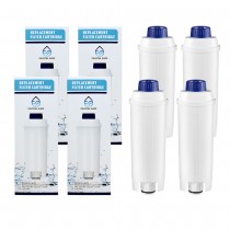 4x Delonghi DLS C002 DLSC002 SER 3017 SER3017 Coffee Machine Replacement Water Filters