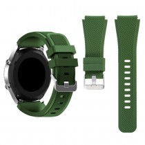 Green Silicone Rubber Band for Samsung Galaxy Watch 3 45mm/Gear S3 Frontier/Classic 46mm