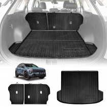 Boot Liner Kick Mats Set for Kia Sportage NQ5 PE Series 2026-Onwards With Subwoofer All Weather Cargo Car Trunk Back Seat Protector