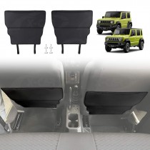 Car Front Seat Back Protectors for Suzuki Jimny 2018-Onwards Anti-Kick Mats PU Leather Cover Set of 2