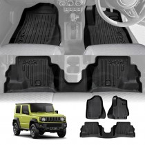 3D Floor Mats for Suzuki Jimny 3-Door Auto Transmission 2018-Onwards Heavy Duty All Weather Car Liner Set Accessories