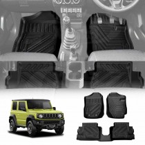 3D Floor Mats for Suzuki Jimny 3-Door Manual Transmission 2018-2025 Heavy Duty All Weather Car Mats Carpet Liner Set