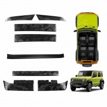 Bumper Guard Trim Set for Suzuki Jimny XL 5-Door 2023-Onwards Boot Sill Protector Stainless Steel Panel Exterior Accessories Black