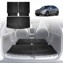 Rear Trunk Boot Liners for Tesla Model Y L 6-Seat 2026-Onwards All Weather Heavy Duty Cargo Mat Car Luggage Tray Accessories