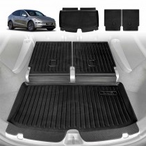 Rear Trunk Boot Liners for Tesla Model Y L 6-Seat 2026-Onwards All Weather Heavy Duty Cargo Mat Car Luggage Tray Accessories