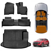 3D Floor Mats Boot Liner Set for Chery Tiggo 4 Hybrid 2025-Onwards All Weather Heavy Duty Cargo Car Trunk Luggage Tray