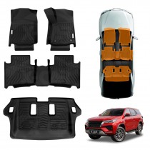 3D Floor Mats for Toyota Fortuner 2015-2025 Heavy Duty All Weather Car Mats Carpet Liner Set