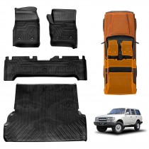 3D Floor Mats Boot Liner for Toyota Landcruiser 80 Series 1991-1998 All Weather Heavy Duty Cargo Car Trunk Luggage Tray