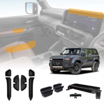Dash & Door Storage Organizers for Toyota Prado 250 2024-Onwards Phone Holder Dashboard Door Handle Side Pocket Accessories 