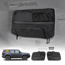 Port Window Hanging Storage Bags for Toyota Prado 250 Series 2024-Onwards Car Trunk Boot Side Organizer Car Accessories Set of 2