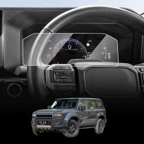 Tempered Glass Dash Screen Protector for Toyota Prado 250 Series 2024-2025 Touchscreen Anti-Scratch Cover Accessories