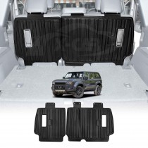 Back Seat Protector for Toyota Prado 250 Series 2024-Onwards All Weather Heavy Duty Car Seat Kick Mats Cover
