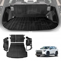 Boot Liner Kick Mats for Toyota Rav4 Rav 4 6th Gen 2026-Onwards All Weather Heavy Duty Cargo Car Seat Side Trunk Protector