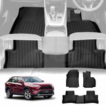3D Floor Mats for Toyota Rav4 Rav 4 2019-Onwards Heavy Duty All Weather Car Mats Carpet Liner Set