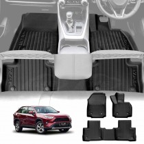3D Floor Mats for Toyota RAV4 Rav 4 XA50 Hybrid 2019-2025 Heavy Duty All Weather Car Mats Carpet Liner Set