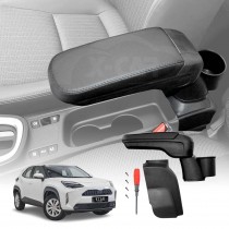 Central Armrest Storage Box with Cup Holder for Toyota Yaris Cross MXP 2020-Onwards Arm Rest Car Interior Accessories