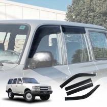 Weathershields for Toyota Landcruiser 80 Series LC80 1991-1998 Car Weather Shields Wind Deflectors Window Sun Visor 4 Pcs