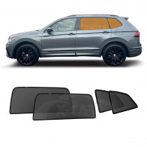 Rear Port Window Sun Shade for Volkswagen VW Tiguan Allspace 7 Seater 2018-2024 UV Protection Car Sunshade Blind Mesh