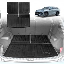 Boot Liners for Volkswagen Tayron 7 Seater 2025-Onwards All Weather Heavy Duty Cargo Trunk Mat Luggage Tray Car Accessories 3 Pcs Set