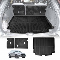 Boot Liners Kick Mats Set for Volvo XC60 XC 60 2017-Onwards All Weather Heavy Duty Cargo Car Trunk Back Seat Protector