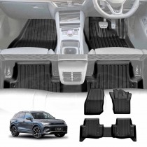 3D Floor Mats for Volkswagen VW Tiguan CT Series 2025-Onwards Heavy Duty All Weather Car Mats Carpet Liner Set Car Accessories