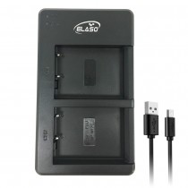 USB Dual Charger for Fujifilm Fuji Camera FinePix HS30EXR Battery 