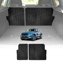 Back Seat Protector for Volvo XC40 2018-Onwards All Weather Heavy Duty Car Seat Kick Mats Cover