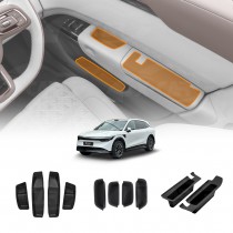Door Handle & Side Storage Tray Set for Zeekr 7X 2025-Onwards Hidden Insert Pocket Organiser Box interior Accessories 10 Pcs