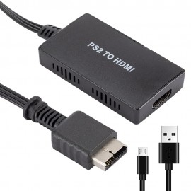 PS2 to HDMI Converter Adapter, 720P / 1080P Suitable for Playstation 2 HDTV HDMI Display Supports All PS2 Display Modes