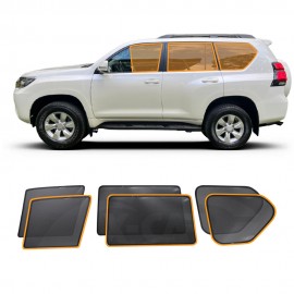 Magnetic Rear Side Car Window Sun Blind for Toyota Prado 150 Series 2009-2024 Sun Shade Mesh Whole Set