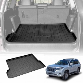 Cargo Rubber Waterproof Mat Boot Liner Cover Luggage Tray for TOYOTA PRADO 150 Series 7 Seater 2009-2024