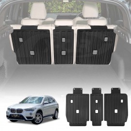 3D All Weather Back Seat Protector for BMW X1 F48 Series 2015-2022 Heavy Duty Car Seats Kick Mats Cover