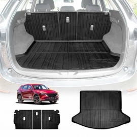 Boot Liner Back Seat Protector for Mazda CX5 CX-5 2017-2026 All Weather Heavy Duty Cargo Car Trunk Kick Mats