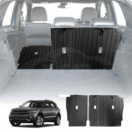 Back Seat Protector for Volkswagen T-Cross 2019-2025 Heavy Duty Car Seats Kick Mats Cover