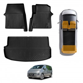 3D Floor Mats Boot Liner for Hyundai Staria and Staria Load 2021-Onwards All Weather Heavy Duty Cargo Car Trunk Luggage Tray