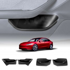 Tesla Model 3 Highland 2023-2025 Car Door Side Fully Cover Protector Storage Box Tray Organizer Accessories Front and Rear Set of 4