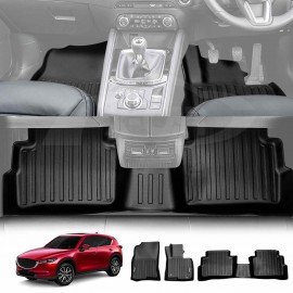 3D Customized Heavy Duty All Weather Car Mat Floor Liner Full Set Carpet for Mazda CX5 CX-5 2017-2024