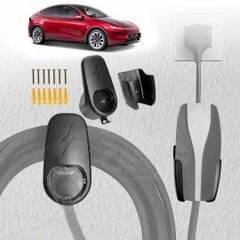 Charger Holder for Tesla Model Y L 6-Seat 2026-Onwards Charging Cable Organizer Wall Mount Adapter Connector with Chassis Bracket
