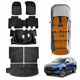 3D Floor Mats Boot Liner Set for Isuzu MU-X MUX 2022-Onwards All Weather Heavy Duty Cargo Car Trunk Luggage Tray