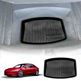 Tesla Model 3 Highland 2023-2025 All-Weather Rear Well Liner Rear Trunk Toolbox Cargo Mat