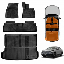 3D Floor Mats Boot Liner for Chery OMODA 5/5 GT 2023-Onwards All Weather Heavy Duty Cargo Car Trunk Luggage Tray