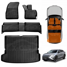 3D Floor Mats Boot Liner for Chery C5 2025-Onwards Hybrid All Weather Heavy Duty Cargo Car Trunk Luggage Tray