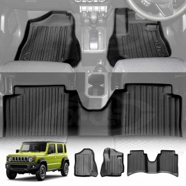 3D Floor Mats for Suzuki Jimny XL 5-Door Auto Transmission 2023-2025 Heavy Duty All Weather Car Mats Carpet Liner Set